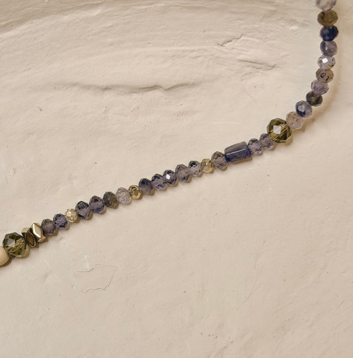 Tibetan and Lapis Boho Beaded Necklace