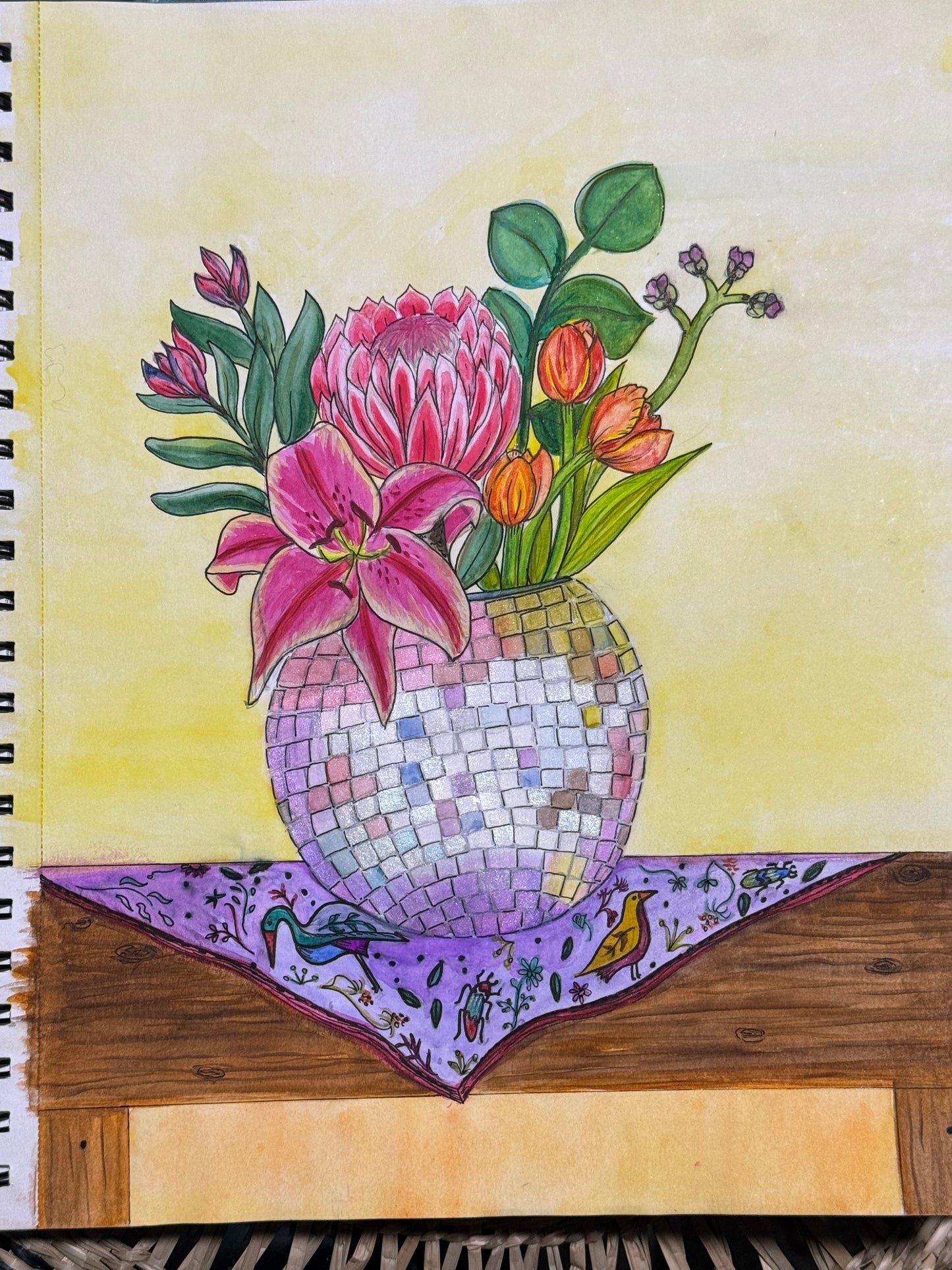 Travelers Disco Planter Sticker