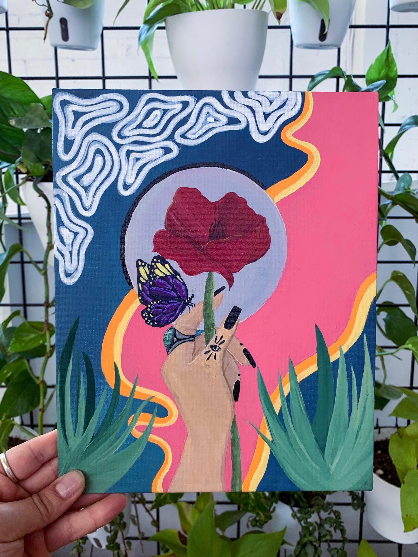 Butterfly Poppy Sticker