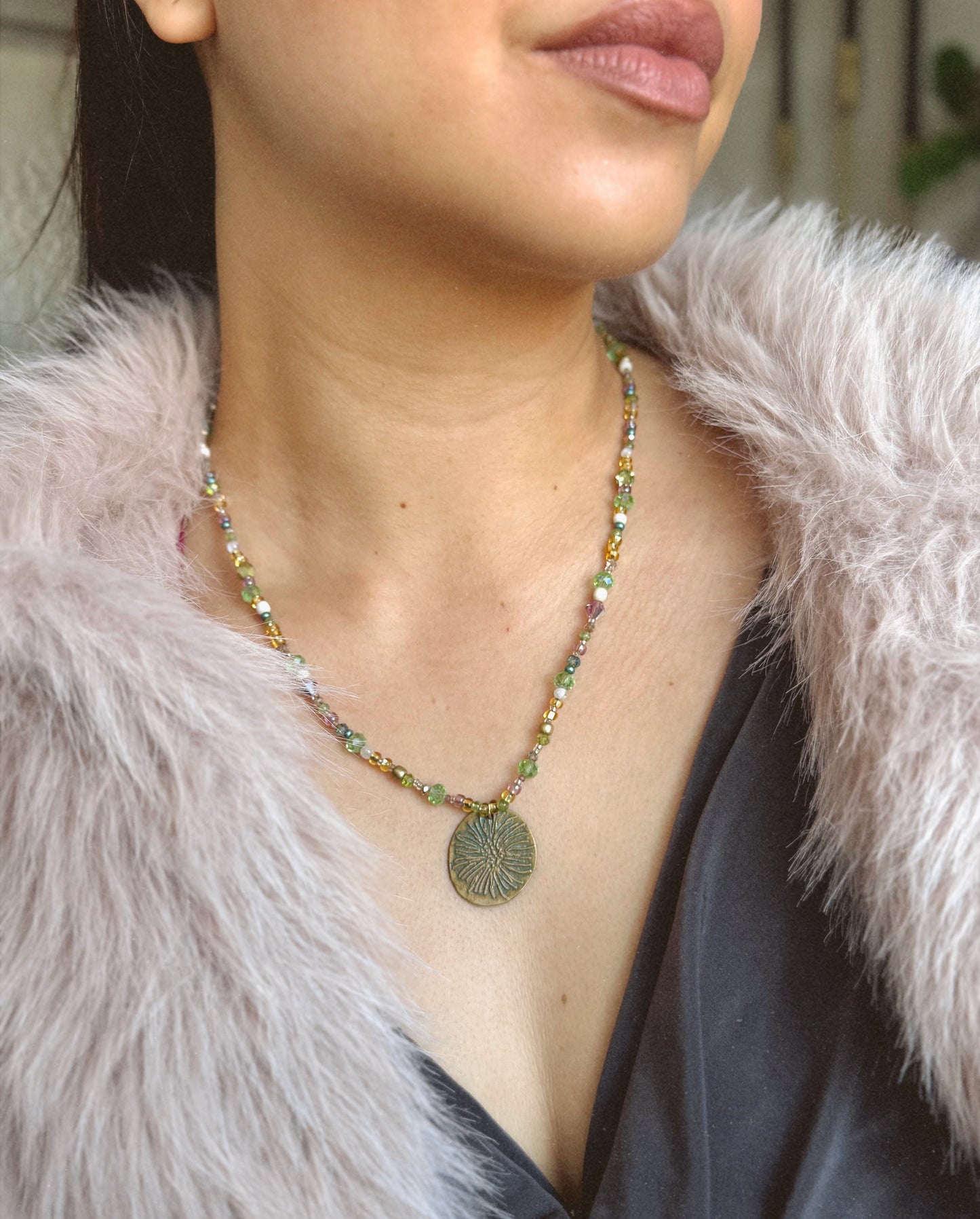 Ice Plant Flower Pendant