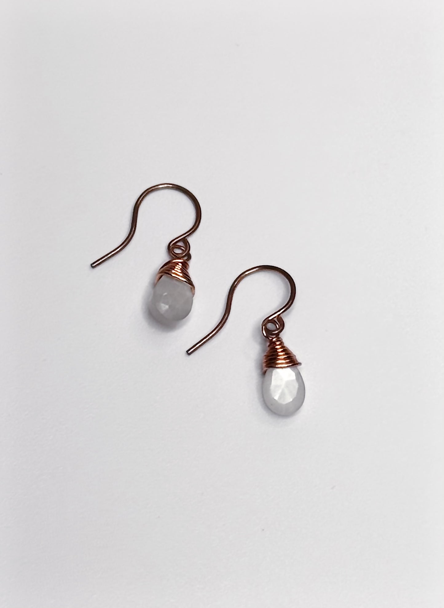 Moonstone Copper Earrings