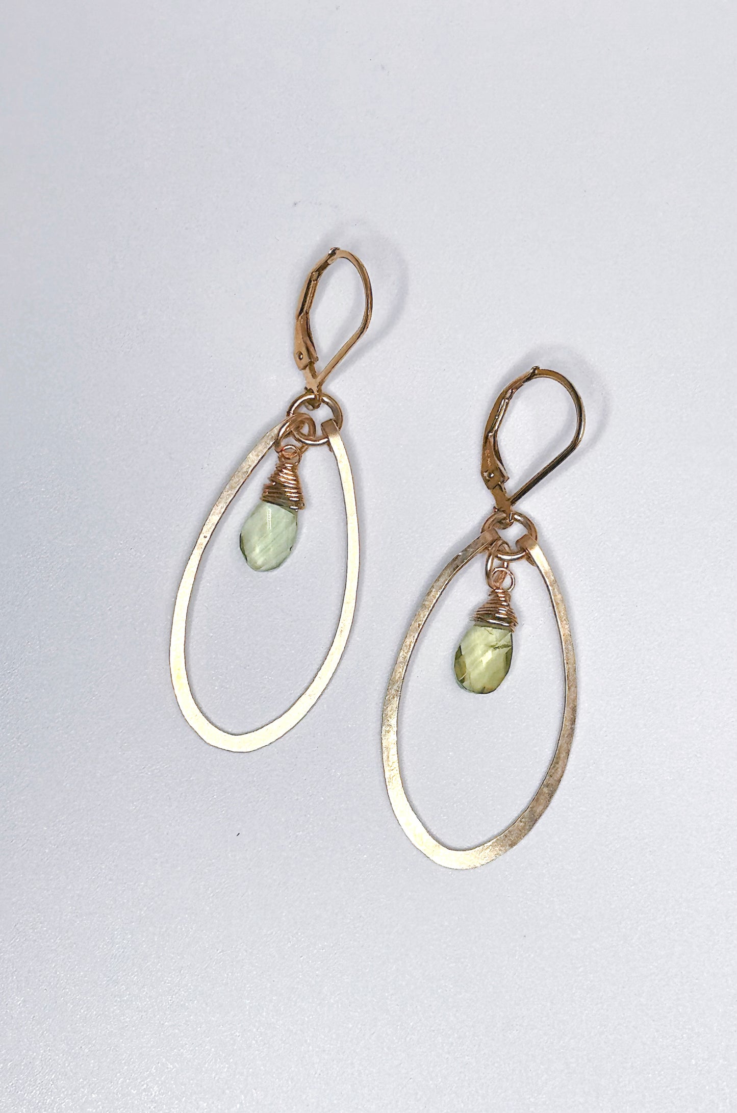 Peridot Oval Earrings