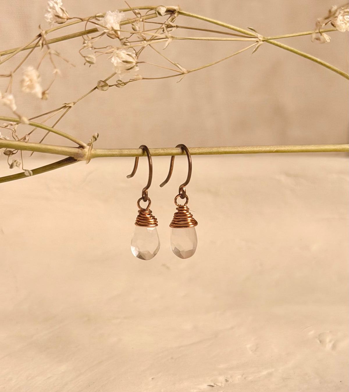 Rose Quartz Earrings