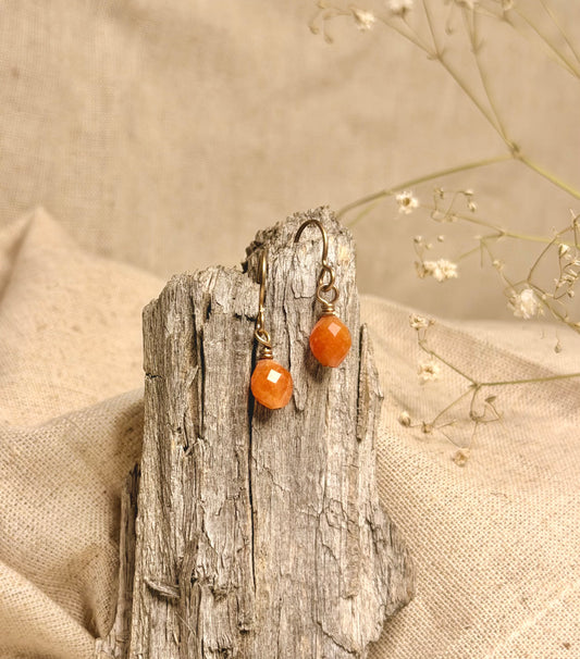 Sunstone Earrings