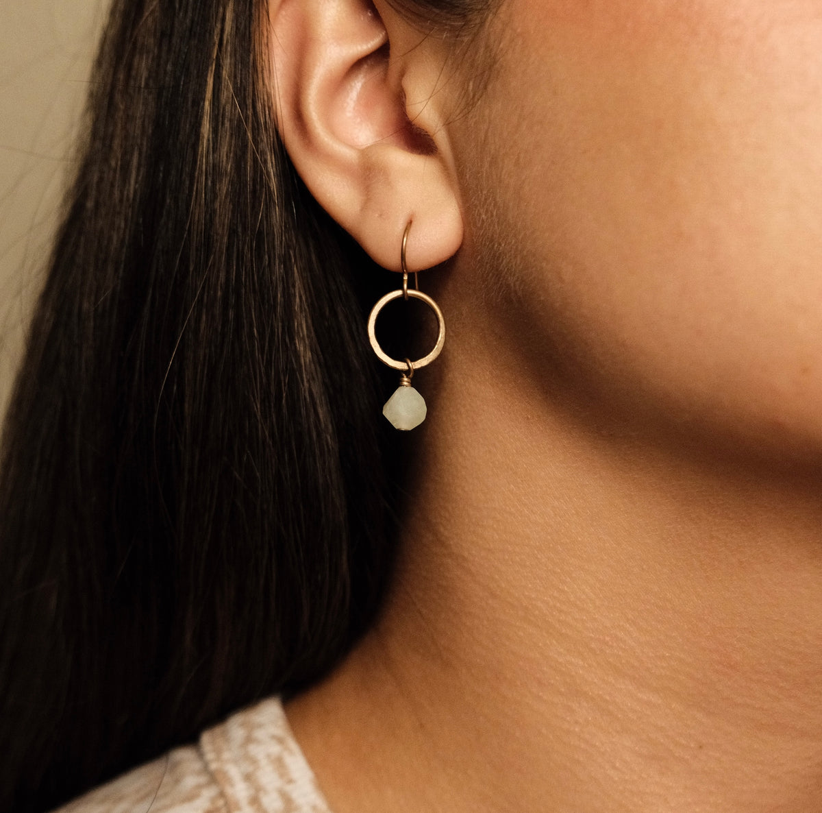 Perfectly Imperfect Prehnite Earrings