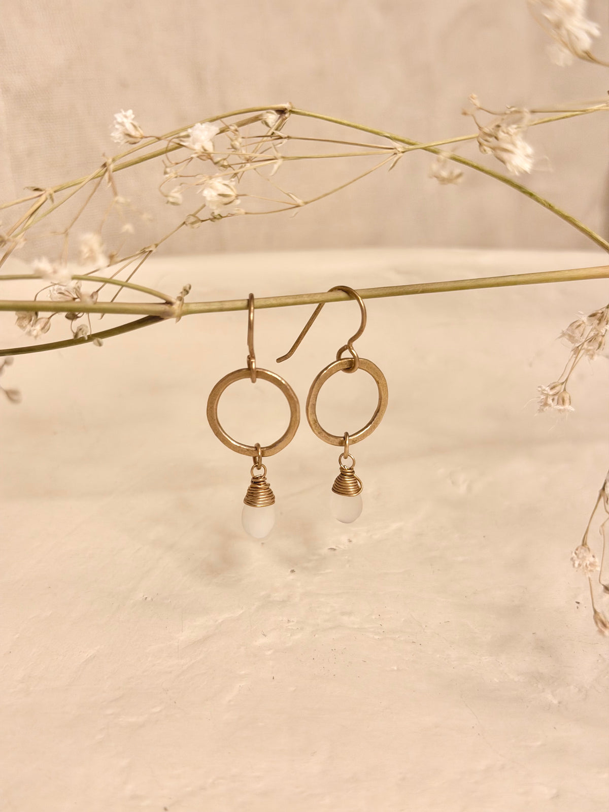 Perfectly Imperfect Moonstone Earrings