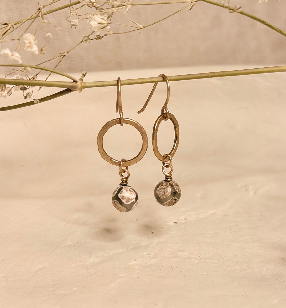 Perfectly Imperfect Agate Earrings