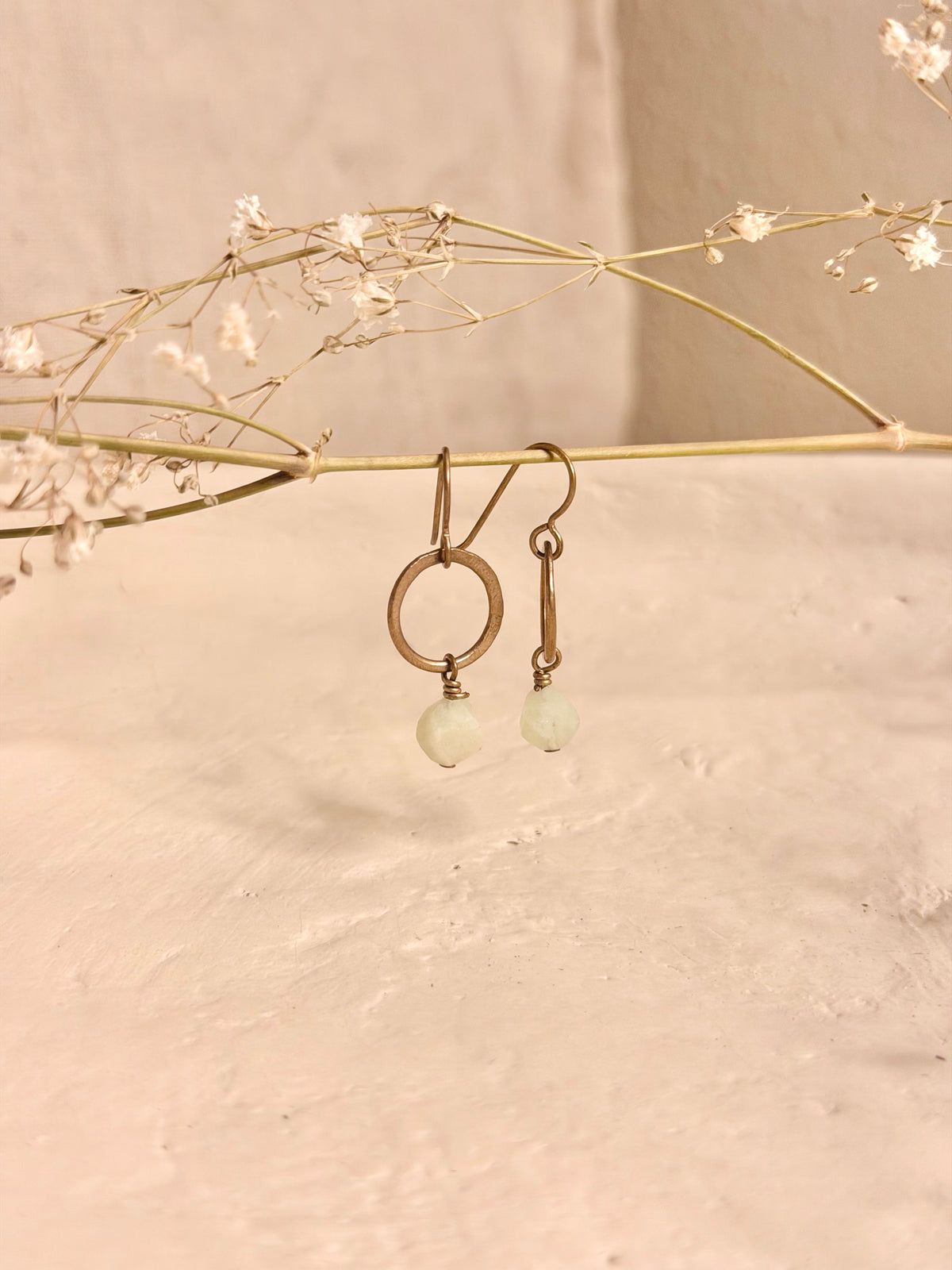 Perfectly Imperfect Prehnite Earrings