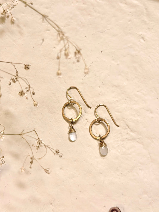 Perfectly Imperfect Moonstone Earrings