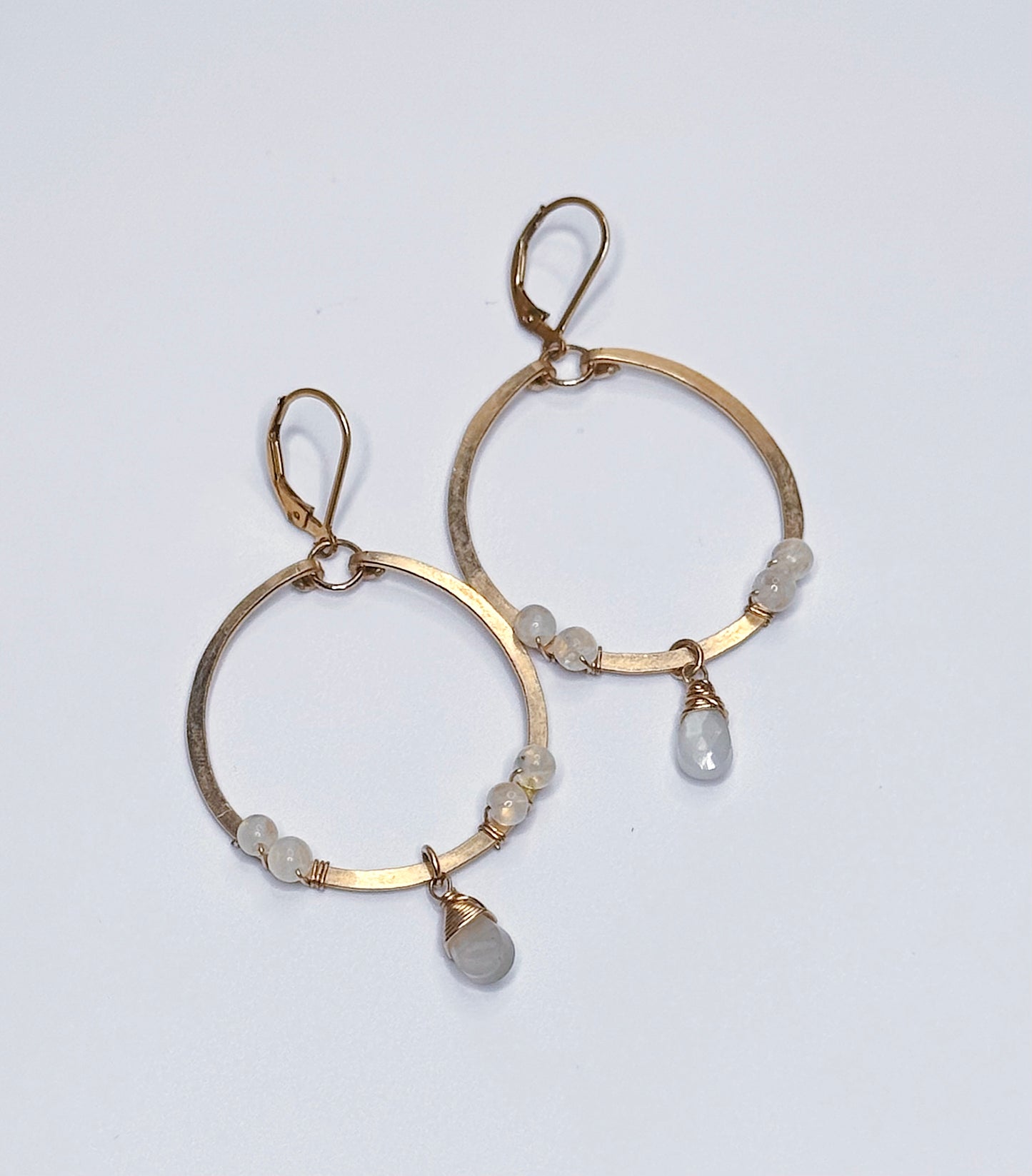 Moonstone Hoops