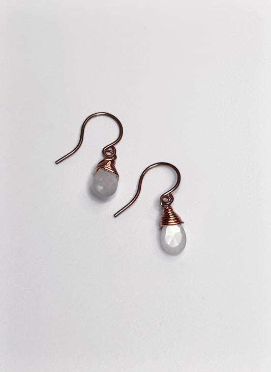 Moonstone Copper Earrings