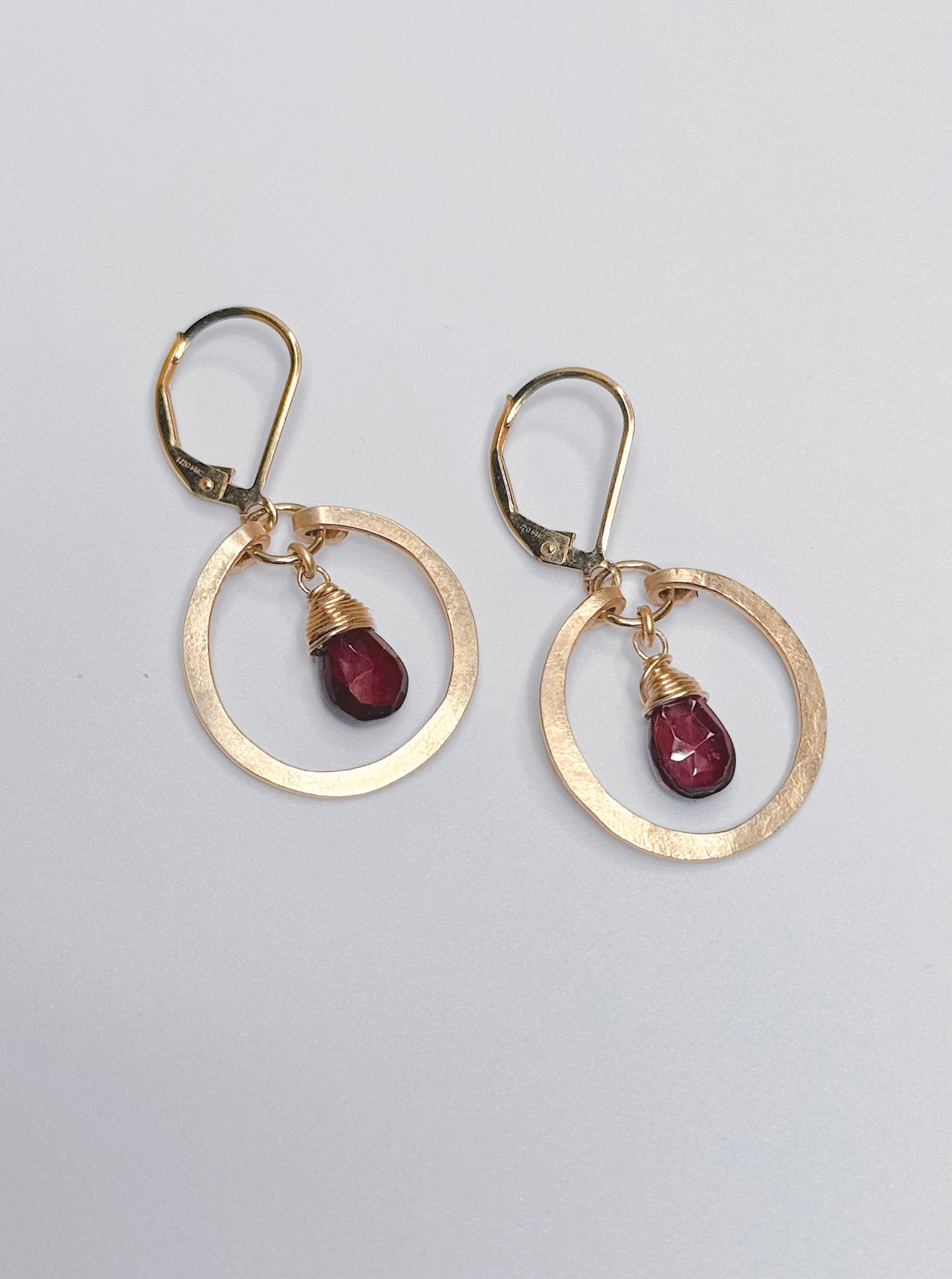 Garnet Mini Hoops