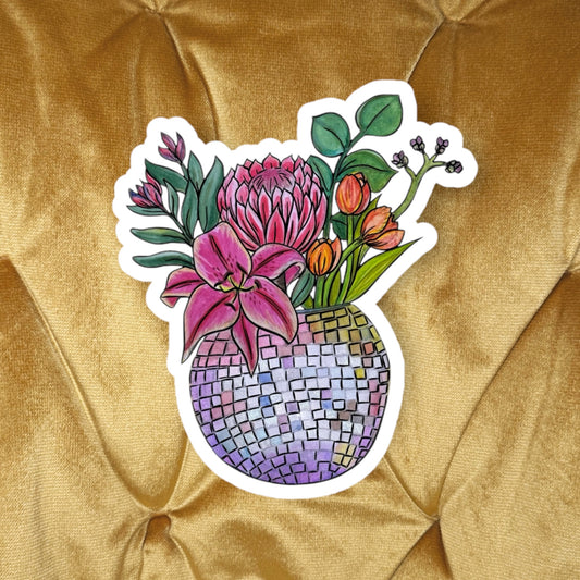 Travelers Disco Planter Sticker